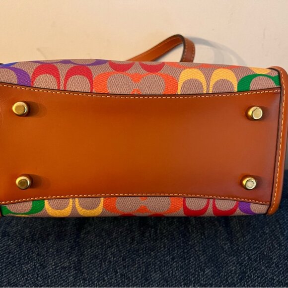 Coach Field Tote 22 In Pride Rainbow - Picture 5 of 7